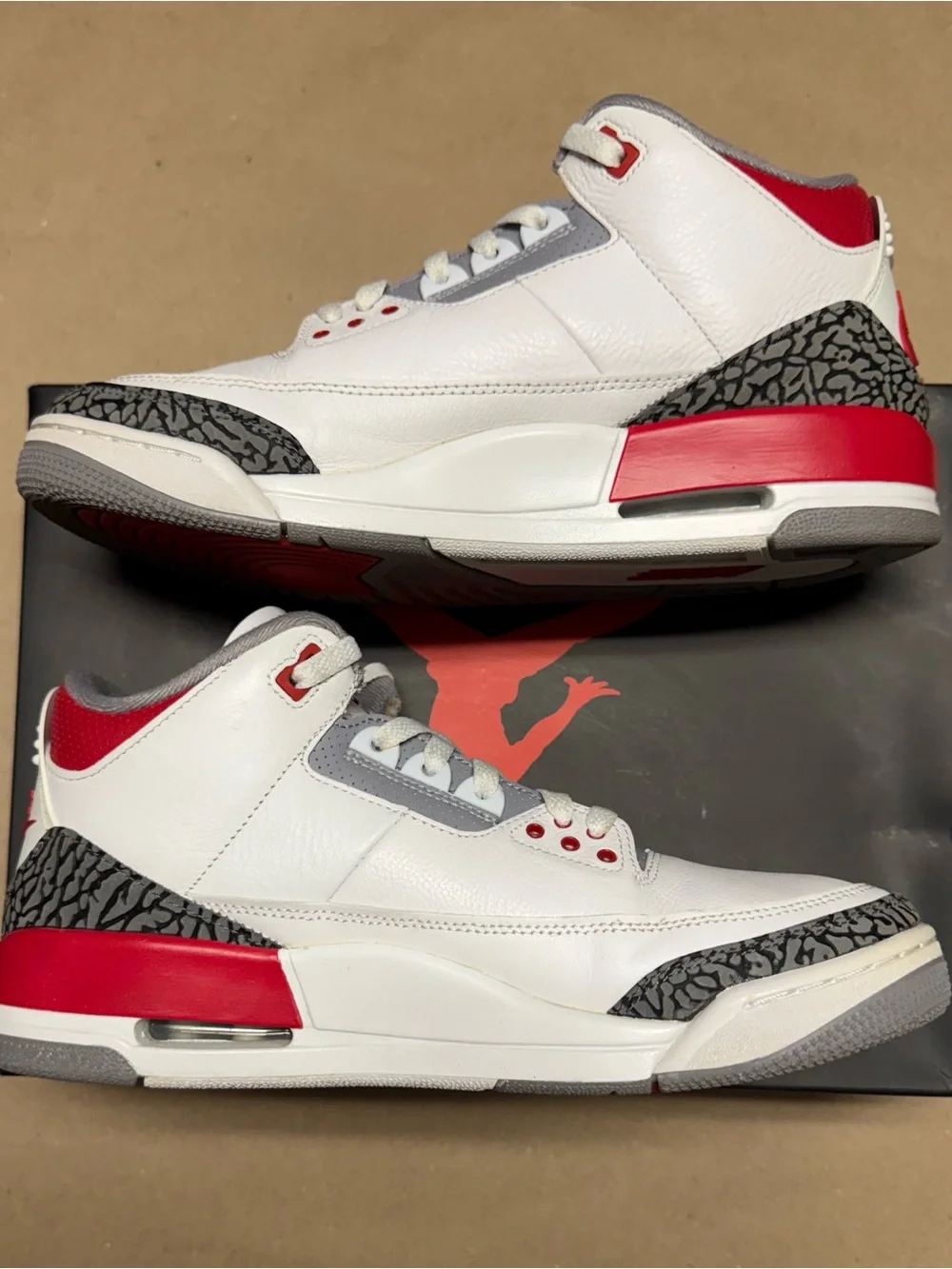 Nike Air Jordan 3 Retro Fire Red 2022 Men’s sz 10.5 Basketball shoes Rare!